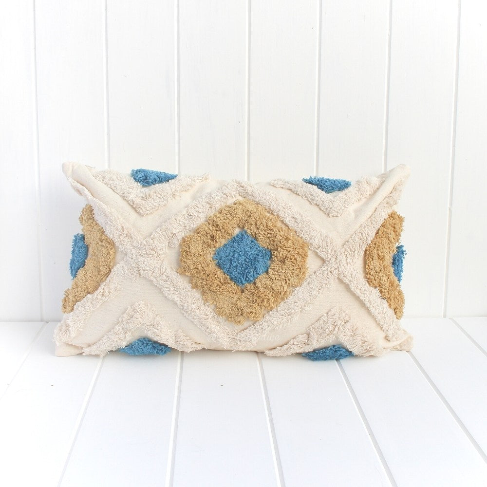 Tufted Mellow & Blue Cushion Cover