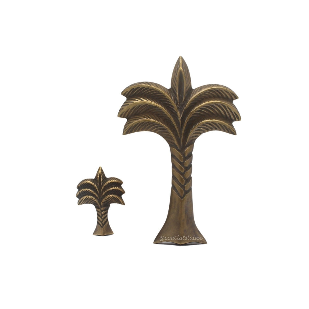 Palm Tree Brass Knob (small)