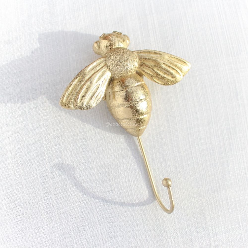 Honey Bee Hook in Gold