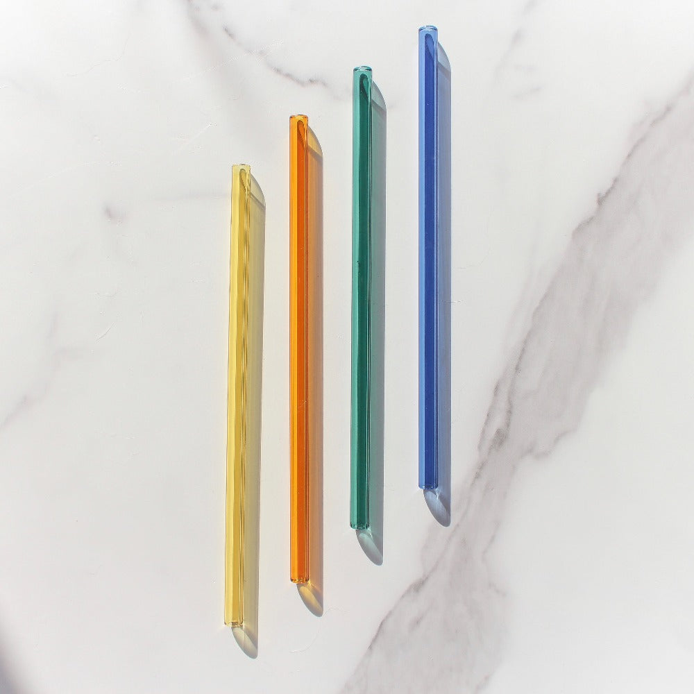 Colour Glass Straws