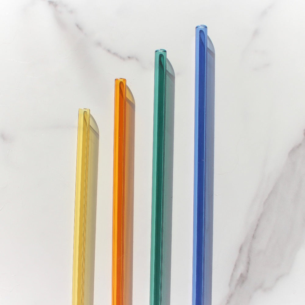Colour Glass Straws