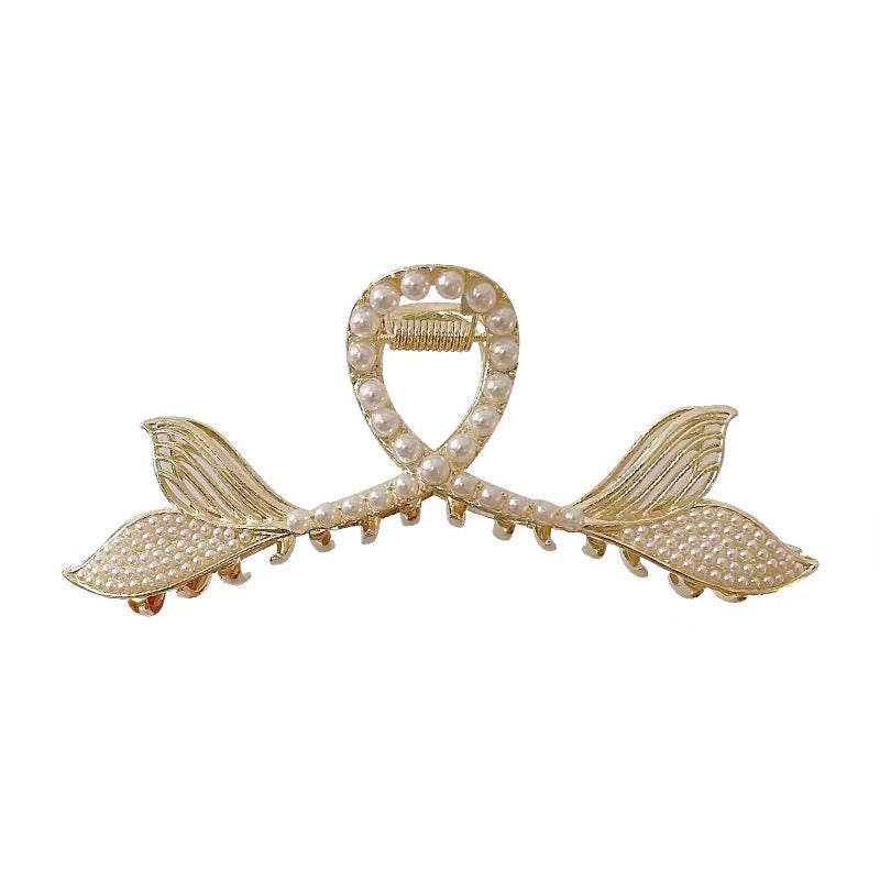 Mermaid Tail Pearl Hair Clip