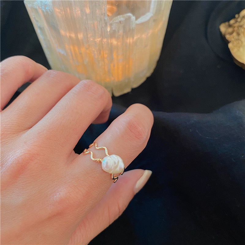 Gold Filled Coastal Pearl Ring
