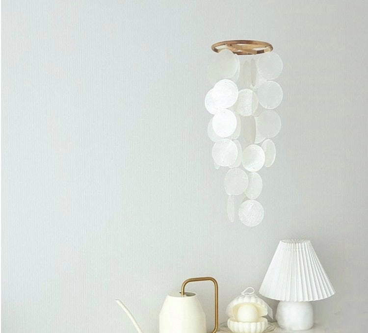 Coastal Capiz Shell Mobile Wind Chime
