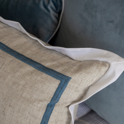 Flange Linen Cushion Cover