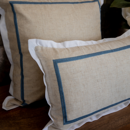 Flange Linen Cushion Cover