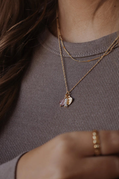 14K Gold Plated Mini Hearts Necklace