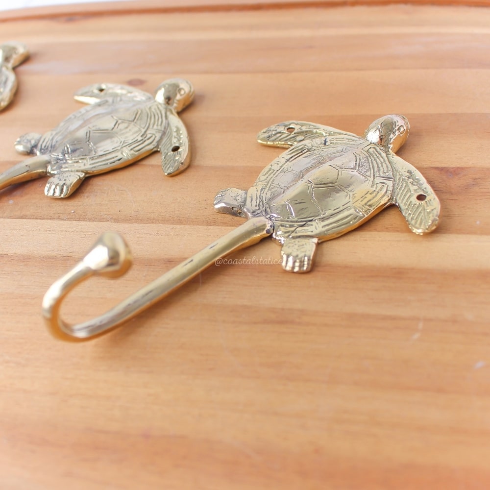 Turtle Brass Gold Hook