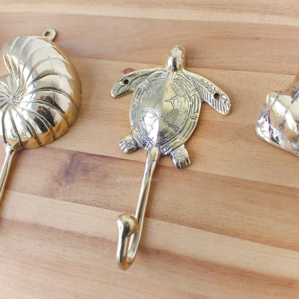 Turtle Brass Gold Hook