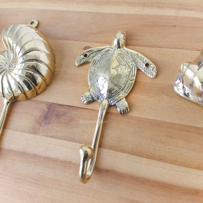 Turtle Brass Gold Hook