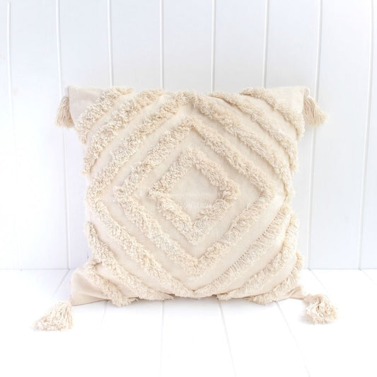 Tufted Ameral Cushion Cover with Tassel