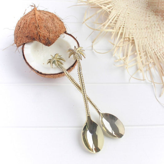 Brass Gold Palm Spoon