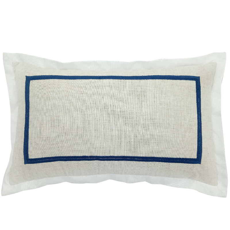 Flange Linen Cushion Cover