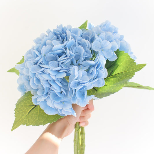 Real Touch Hydrangea Artificial Flower in blue