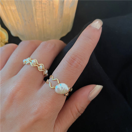 Gold Filled Coastal Pearl Ring